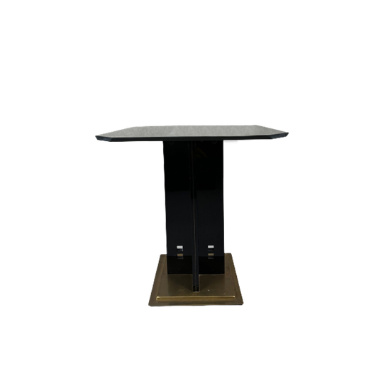 Hollywood Regency Coffee Table / Side Table Black And Gold 1