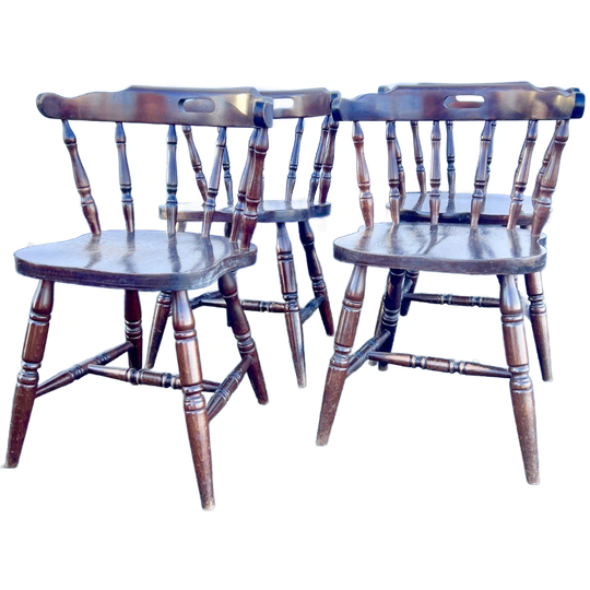 Set Van Vier Stevige Cafestoelen 1