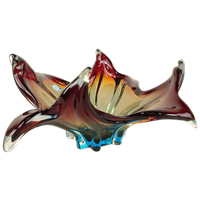Vintage Glazen Murano Schaal