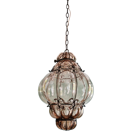 Grote Venetiaanse Hanglamp Van Murano-glas, 1960-70 1