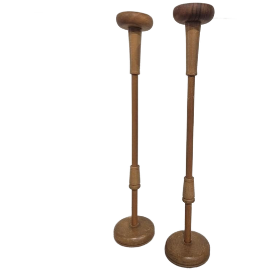 Mid Century Vintage Deense Vloer Kandelaars 100 Cm. 1