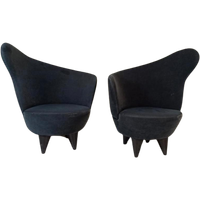 Set Of 2 Vintage Oortjes Design Fauteuils