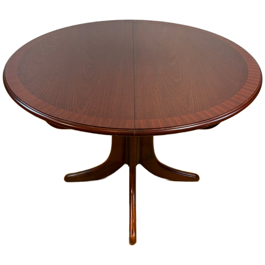 Ronde Uitschuifbare Eettafel Van Nathan Furniture In Retrostijl Uit De Jaren 60, Gemaakt Van Teakhout 1