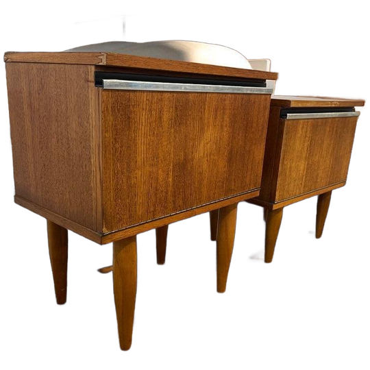 Set Van 2 Vintage Nachtkastjes / Mini Kastjes 1