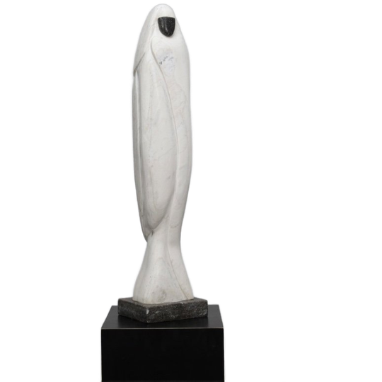 Marble Sculpture By Paul Simons, 1980s 1