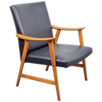 Vintage Fauteuil De Ster Gelderland Deens Design ‘60 Beuken thumbnail 1