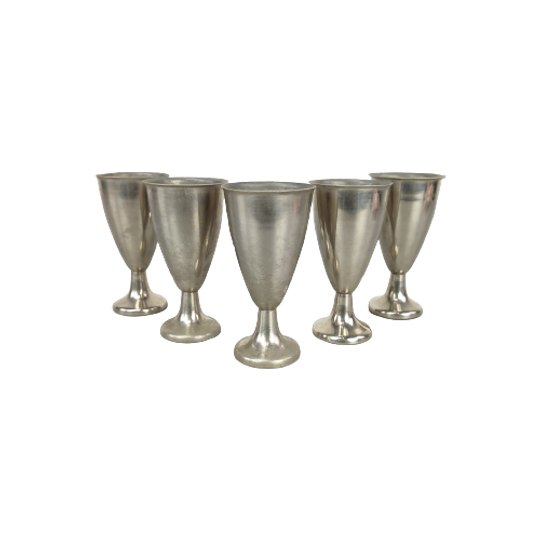 5 Antieke Metalen Coupes. Prijs Voor De Set 1