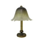 Peil & Putzler Glass Table Lamp With Brass Base , 1970S thumbnail 1