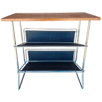Vintage Lectuurtafel Lectuur Magazine Rek Krantenbak Design