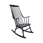 Black Lena Larsson Voor Nesto Rocking Chair 1960s thumbnail 1