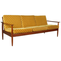 Vintage Driezitsbank – Teakhout – Jaren 60/70