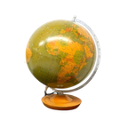 Retro Vintage Wereldbol Globe Lamp Tafellamp Voor 1986 thumbnail 1