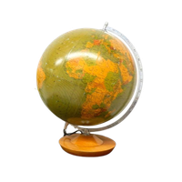 Retro Vintage Wereldbol Globe Lamp Tafellamp Voor 1986