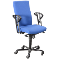 Sitag Bureaustoel, Blauw, 2D Armleggers