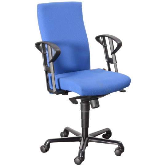 Sitag Bureaustoel, Blauw, 2d Armleggers 1
