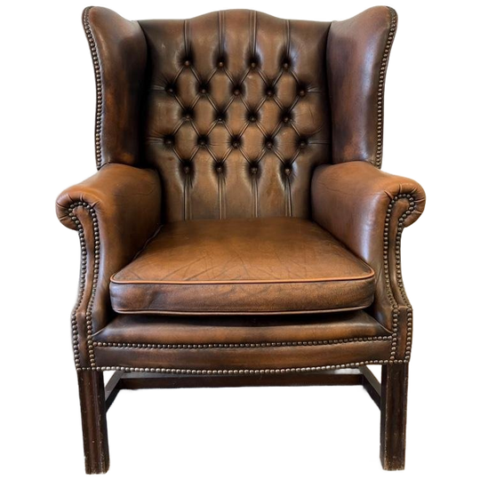 Vintage King Chair Chesterfield Zetel / Eenzit / Fauteuil 1