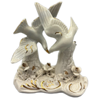 Capodimonte Tortelduifjes Wit Goud thumbnail 1