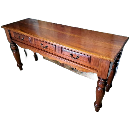 Klassieke Mahoniehouten Sidetable, Wandconsole Haltafel, Geb 1
