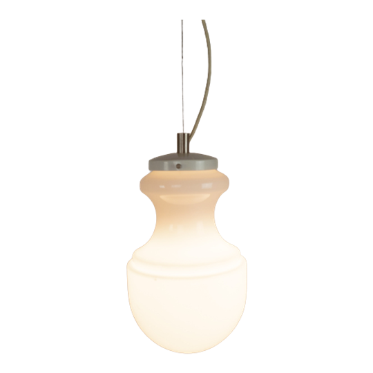 Murano - Italie - Kegellamp - Opaline - Hanglamp - Mid Century - 70's 1