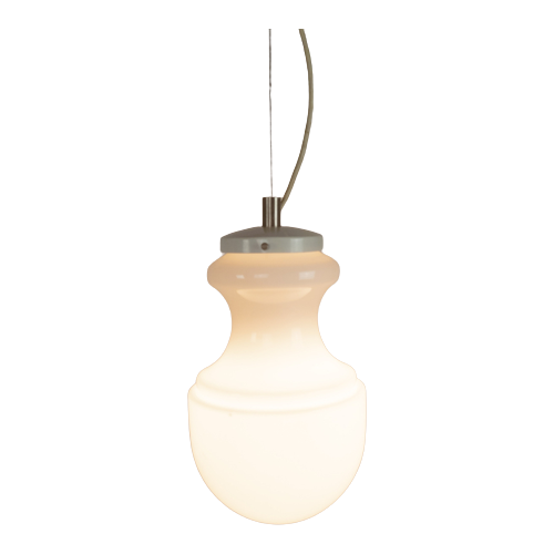 Murano - Italie - Kegellamp - Opaline - Hanglamp - Mid Century - 70'S