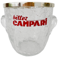 Vintage Ijsemmer Glas Chroom Campari 1960’s