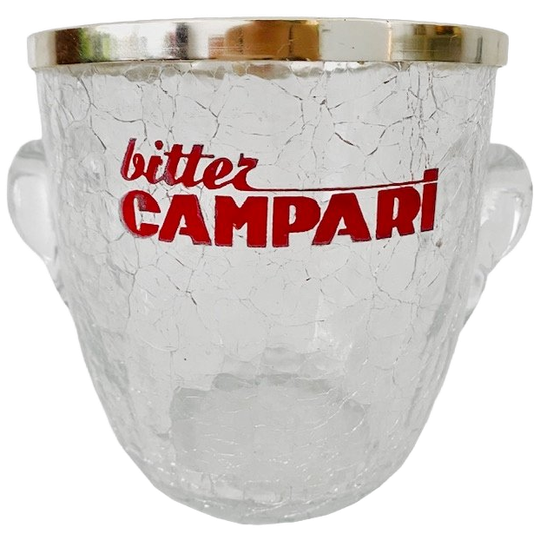 Vintage Ijsemmer Glas Chroom Campari 1960’s 1