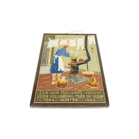 De Porcelyne Fles - Cloisonné Tegel - Eer Aan Hollands Vrouw Voor Volharding, Moed En Trouw 1944