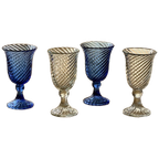 Set Of 4 Mismatched Wine Glasses thumbnail 1