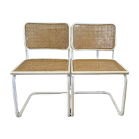 2 Witte Cesca Stoelen Marcel Breuer