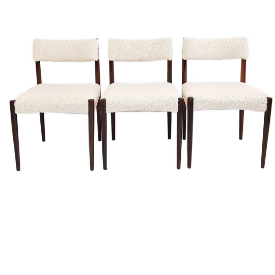 3 Vintage Stoelen Teddy Stof | Bovenkamp? Stoelen Palissande 1