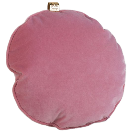 366 Concept | Kussen Cirkelkussen Fluweel Roze Ø 30cm Incl. Vulling 1