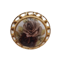 Vintage Broche Met Rozen