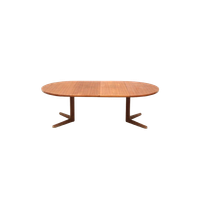 Grote Vintage Verlengbare Ovalen Eettafel Van Glostrup Gemaakt In De Jaren ’60