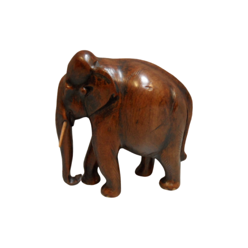 Vintage Houten Olifant