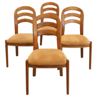 Set Van 4 Glostrup Stoelen Eetkamerstoelen 'gronsalen' Vintage