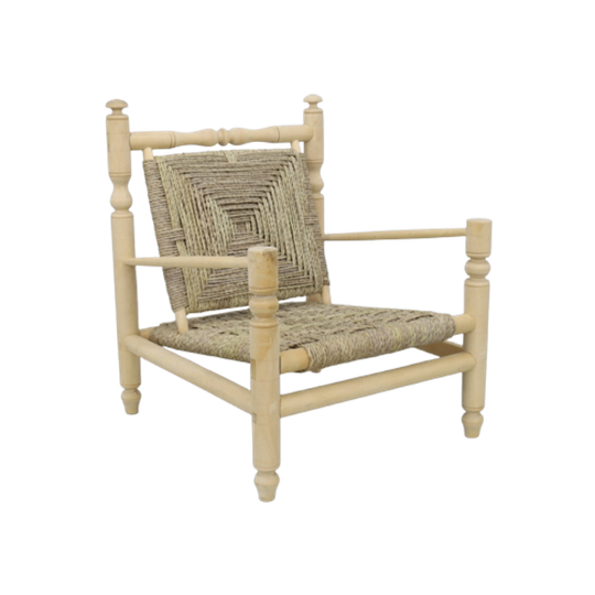 Vintage Fauteuil Low Rope Chair 1970 1