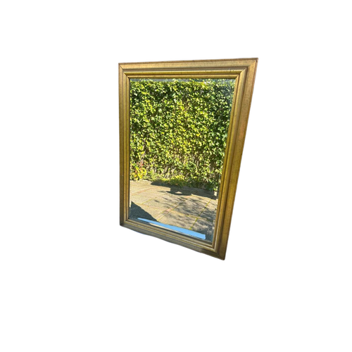 Vintage Spiegel Goud Met Facet Geslepen Spiegelglas 75X105Cm