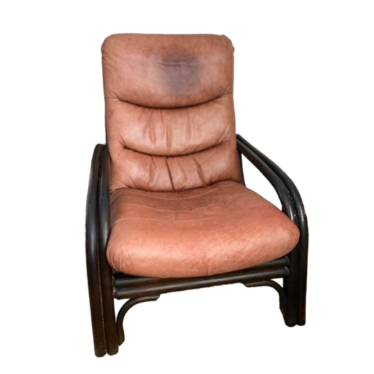Vintage Manou Rotan Fauteuil 1