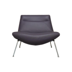 Paarse Leren Topform Grippa Design Fauteuil! thumbnail 1