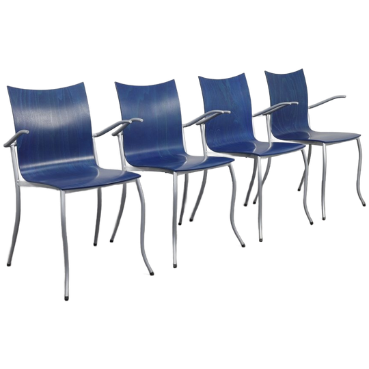 Kff – Karl Friedrich Förster, 4 Xpostmodern Dining Chairs, 1990s 1