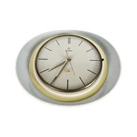Junghans Electora - Wandklok - Attr. Max Bill - Geglazuurd Porselein - 1950s