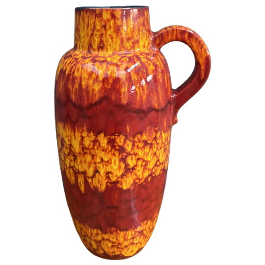 Ceramic Flame Vase By Scheurich Germany Model 420-37 1
