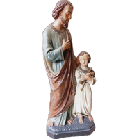 Groot Heiligenbeeld "jozef Met Kindje Jezus".