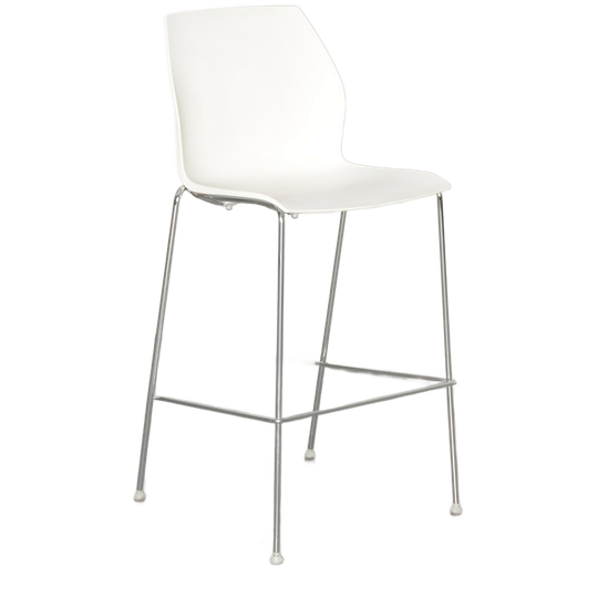 Kastel Kalea Designbarkruk, Wit, Oranje 1