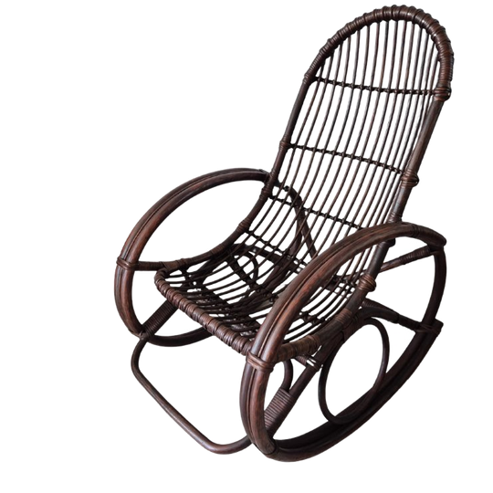 Rotan Vintage Schommelstoel 1