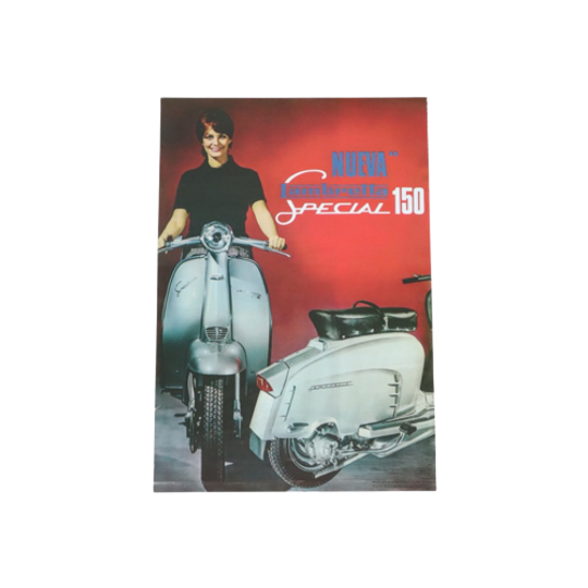 Vintage Reclame Poster Lambretta Special 150 Eind Jaren 60 Spanje 1
