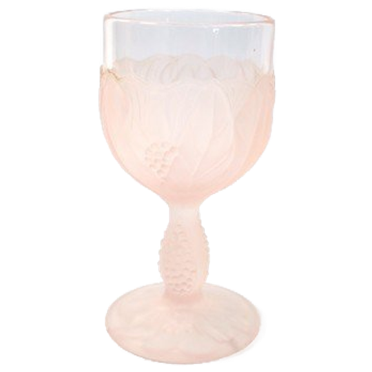 Vintage Wijnglas Roze-mat Druiven 1