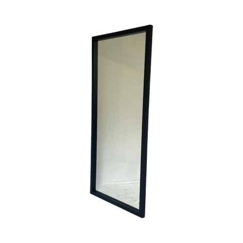 Dark Oak Framed Mirror - Varnished - Tall In Height