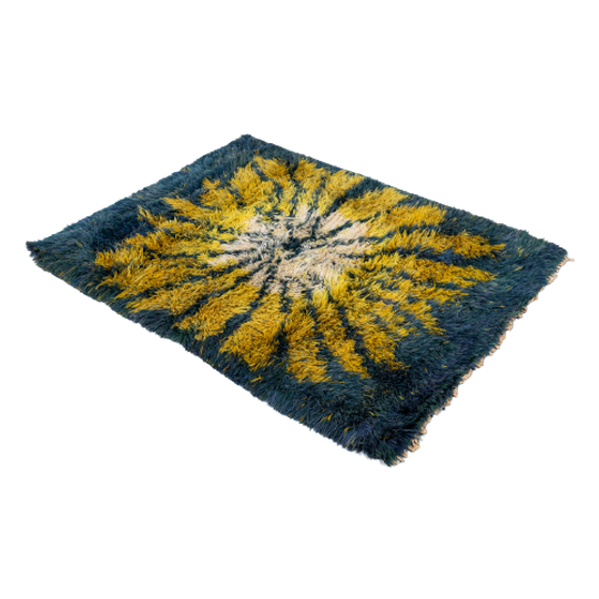 Swedish Modern Rug / Tapijt / Vloerkleed From Viola Grasten For Nordiska Kompaniet 1960’s 1