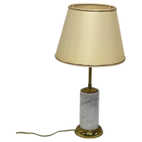 Marmer & Messing Tafellamp Vintage Schemerlamp
